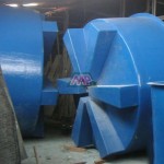 Fiberglass hatchery tanks