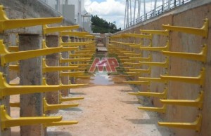 Plate type cable bracket